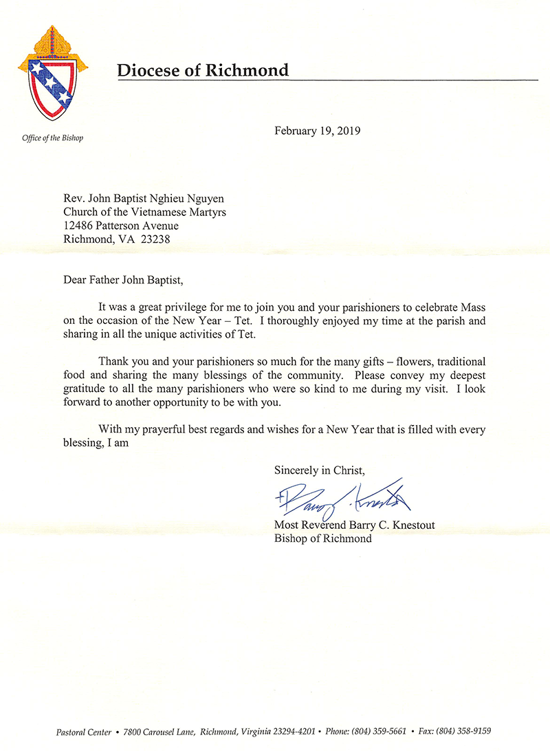 Thank you Letter